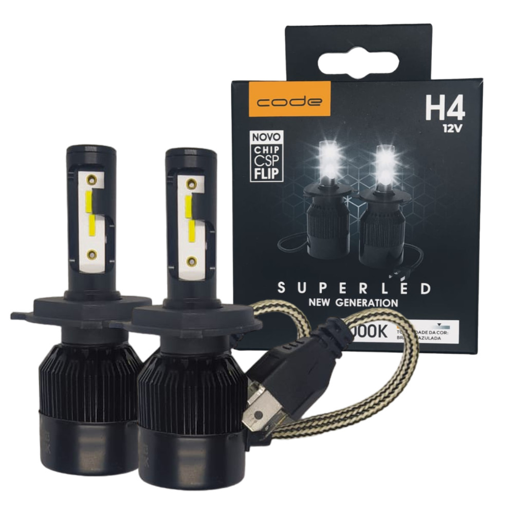 Kit Super Led Techone 8000k H1 H3 H4 H7 H8/9/11 H16 HB3/HB4