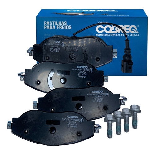 Kit 4 Pastilha Freio Dianteira Original Cobreq Passat Cc Tiguan Tsi 2012 2013 2014 2015 2016 a  2021