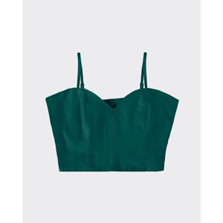 Blusa Cropped Feminina Decote Coração Em Viscolinho - ENFIM em Oferta na Shopee