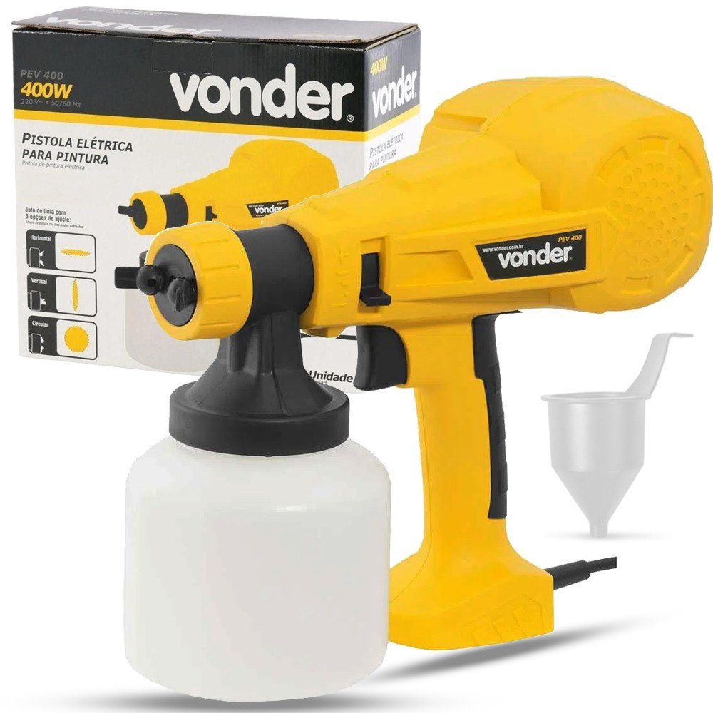 Pistola Elétrica Para Pintura PEV400 800 ml Vonder 220V