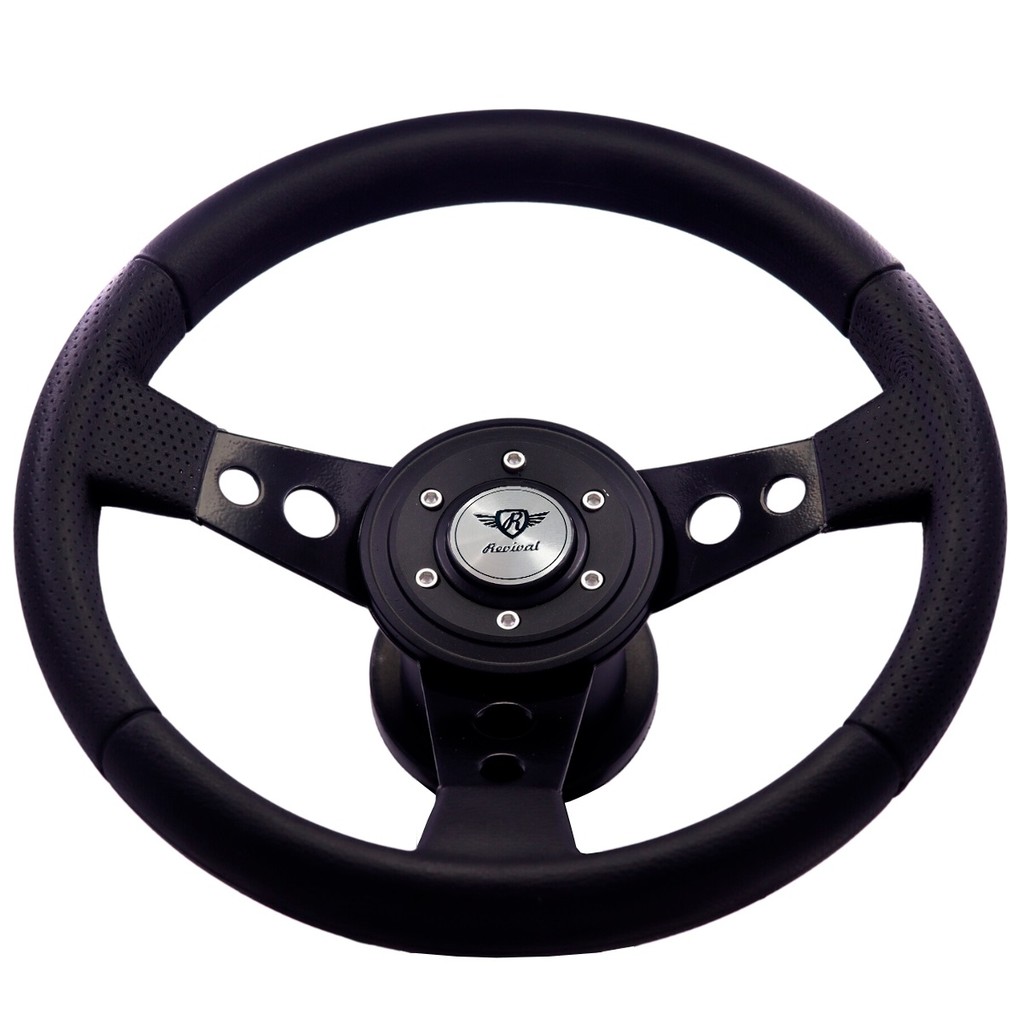 Volante Revival Racing Vw Fusca Jeep Willys Brasília 1974 1975 1976 — imagem 2 de 2