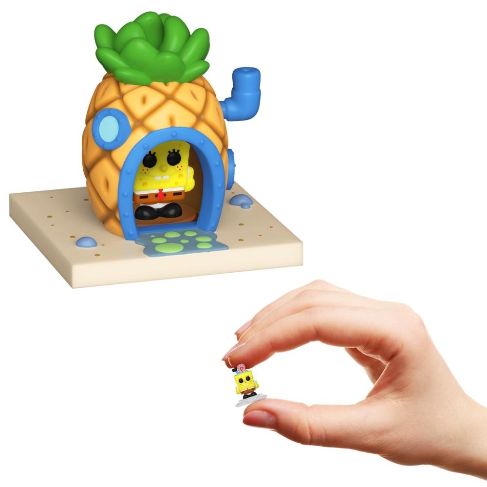 Detalhes do Bitty Pop! Town Bob Esponja e Gary na Casa de Abacaxi