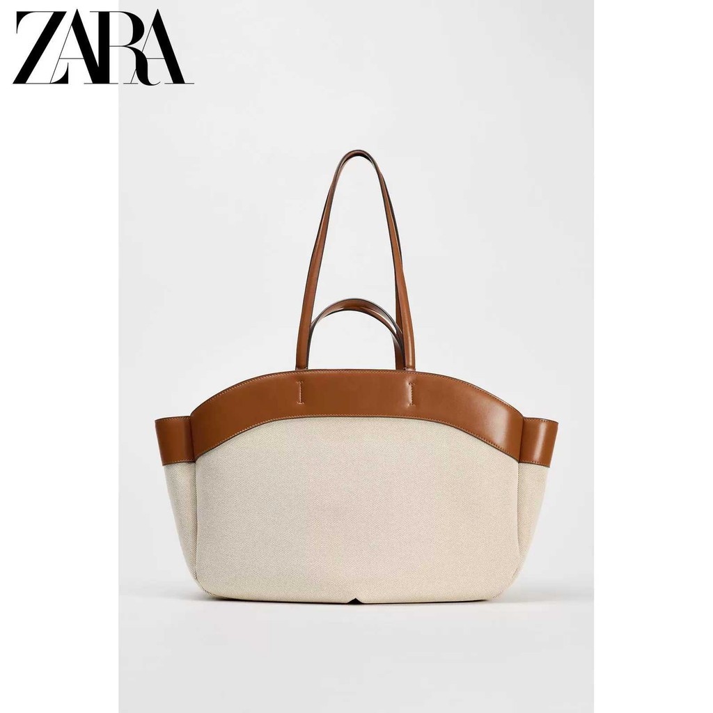 Zzara novo produto bolsa feminina Cross-Border na moda grande capacidade sacola de lona mo...