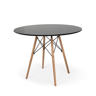 Mesa Redonda Eames Eiffel Wood 120cm em Oferta na Shopee