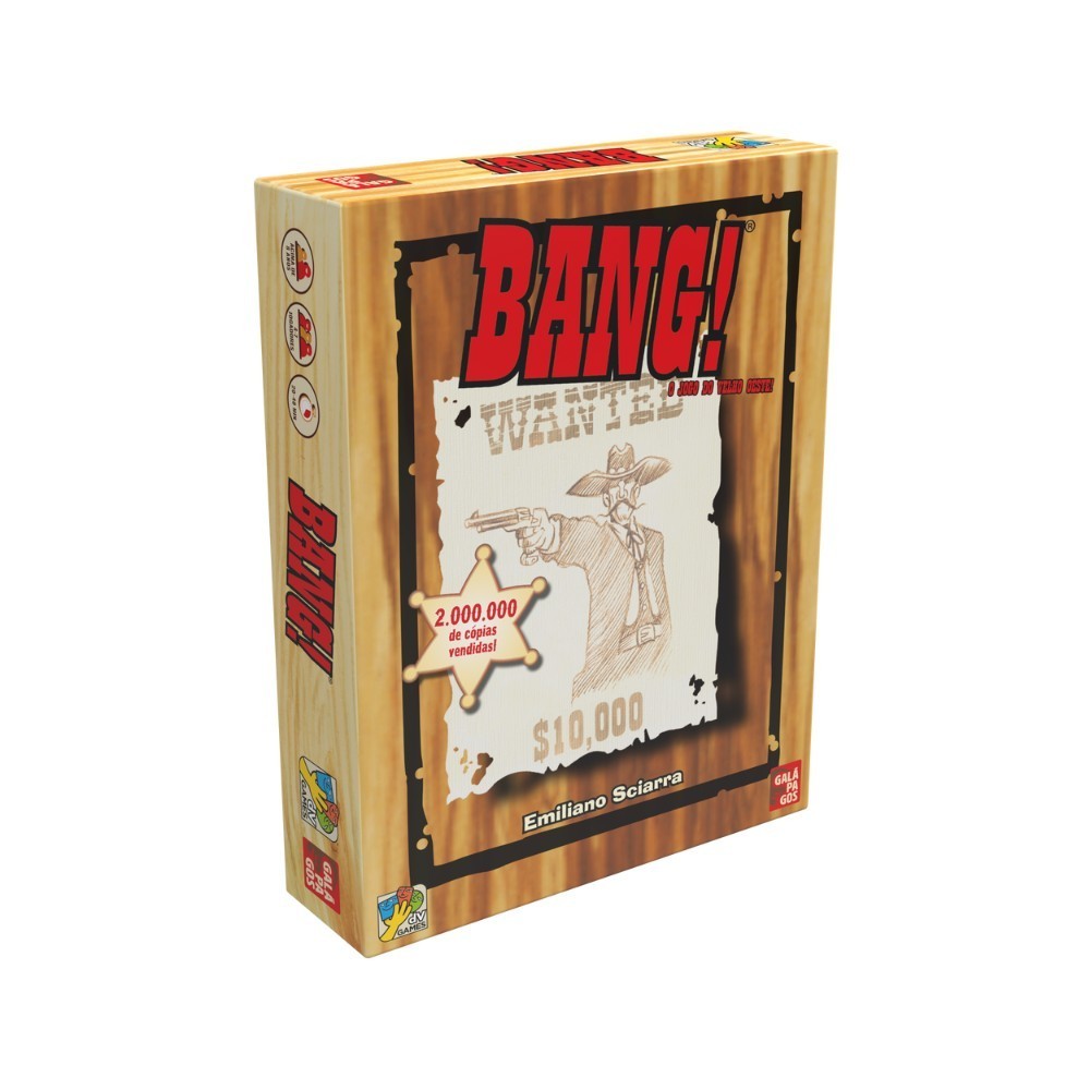 Bang! O Jogo do Velho Oeste Galápagos Jogos Tabuleiro