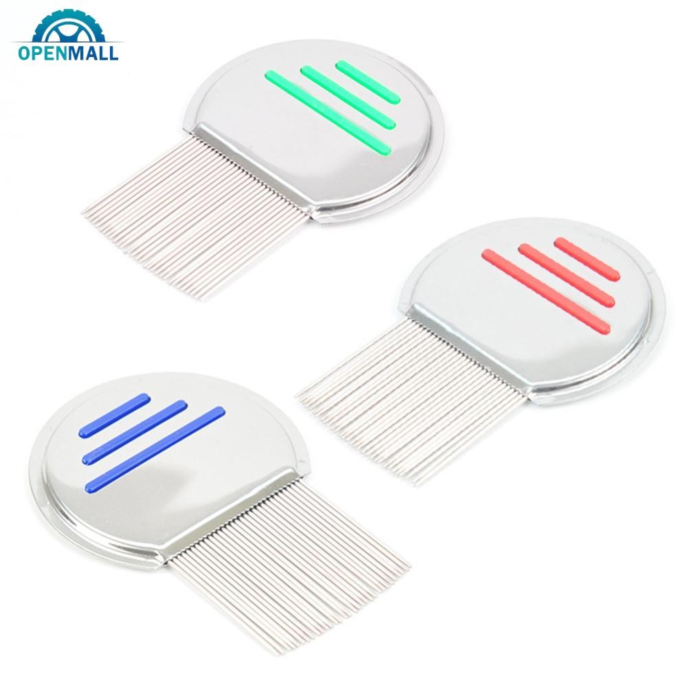 OPENMALL 1Pc Aço Inoxidável Cabelo Tratamento De Piolhos Pente Escova Nit Free Terminator Remoção De Poeira De Ovo Fino em Oferta na Shopee