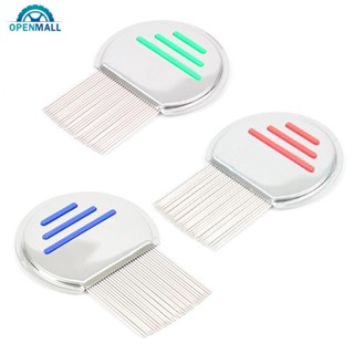 OPENMALL 1Pc Aço Inoxidável Cabelo Tratamento De Piolhos Pente Escova Nit Free Terminator Remoção De Poeira De Ovo Fino em Oferta na Shopee