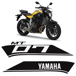 Par de Adesivos Yamaha Mt-07 Faixas Tanque Modelo Original
