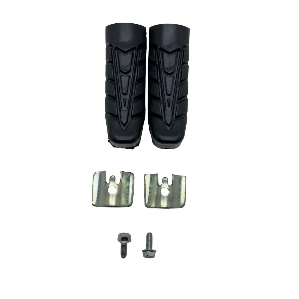 Par Borracha Estribo Pedaleira Dianteira Cg Titan Fan 125 150 160 2014 em Diante + TRAVA e PARAFUSO em Oferta na Shopee