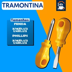 Chave Fenda ou Phillips Toco - Tramontina