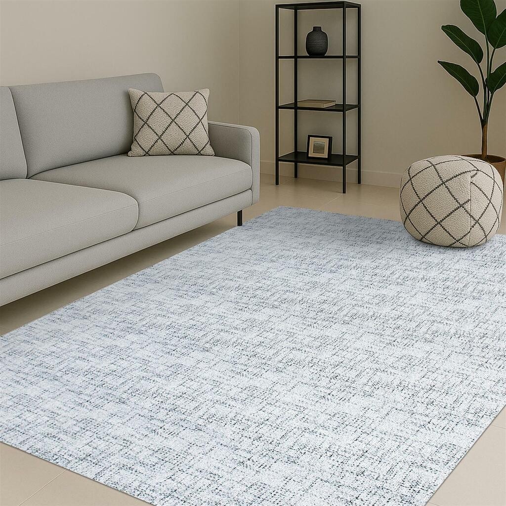 Tapete De Sala Antiderrapante Mescla 2,00 x 3,00 Moderno Tendência Cinza Grey em Oferta na Shopee