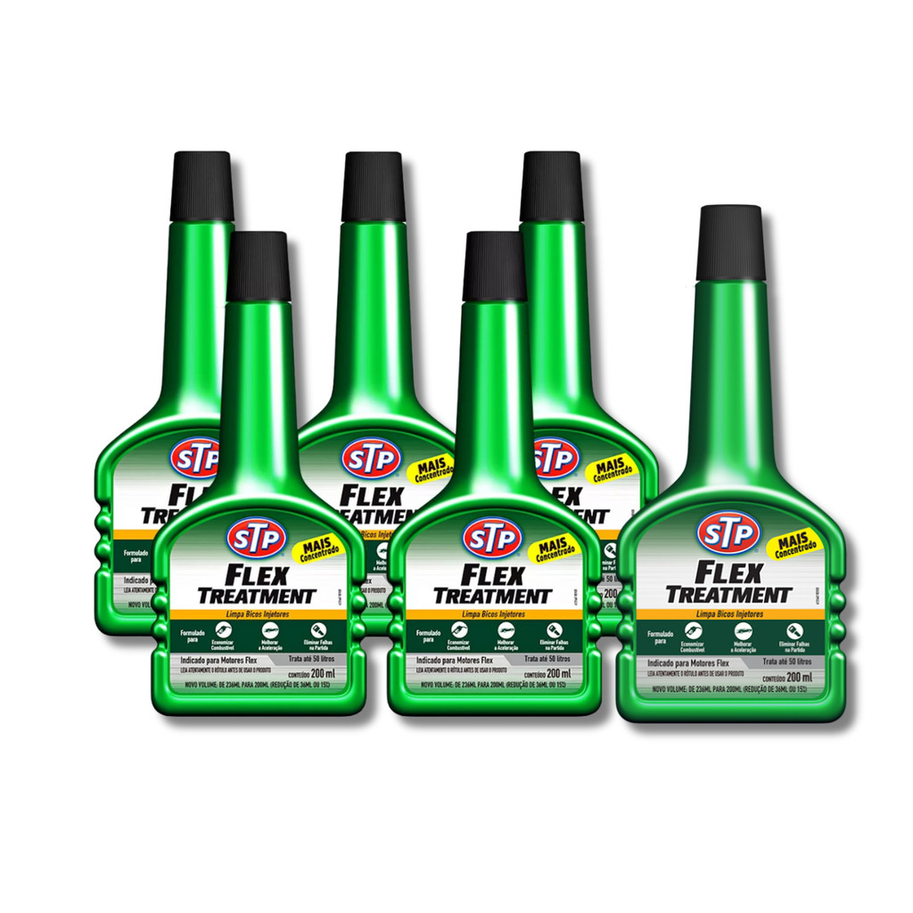 Aditivo Combustível Flex STP Treatment Limpa Bicos Injetores 6 Unidades