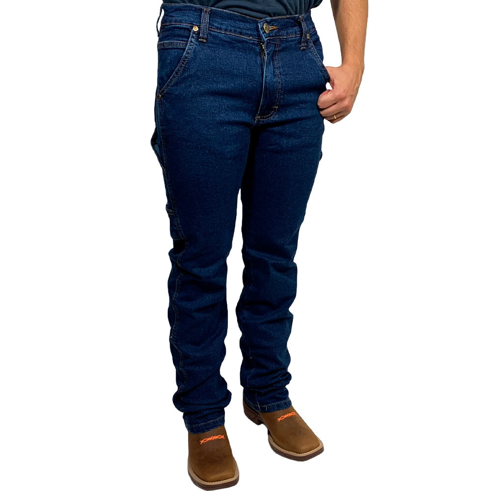 Calça Carpinteira masculina com Elastano Rodeio Azul
