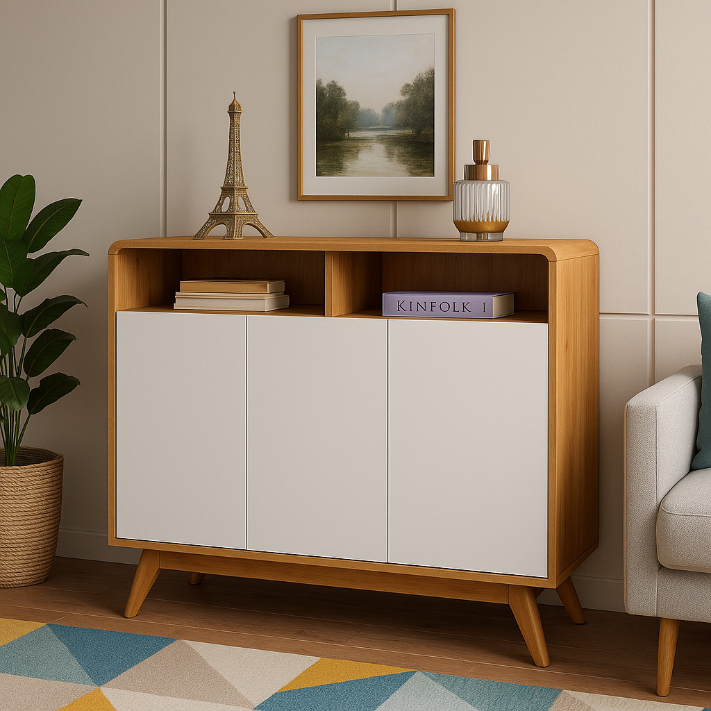 Buffet Aparador Retrô Off White: Onde Comprar | BuscaProdutos