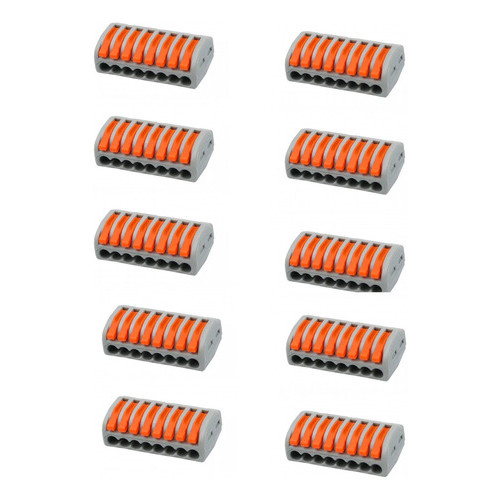 10 Conector Emenda Isolante Derivação Sem Solda 8 Vias em Oferta na Shopee