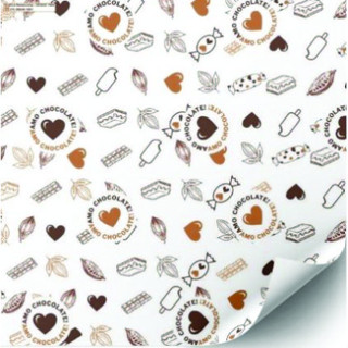 Papel Manteiga 10x10cm Amo Chocolate Antigordura Doces Salgados e Biscoitos em Oferta na Shopee