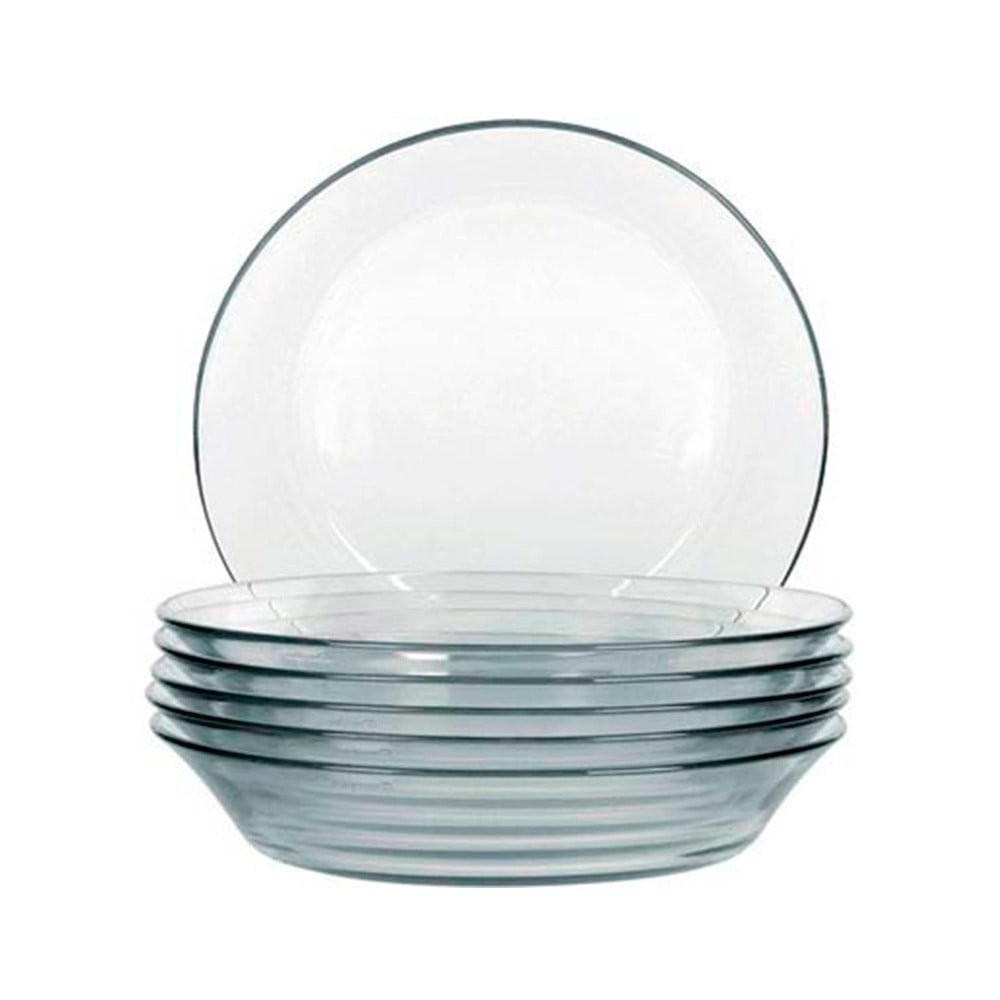 Conjunto de Pratos para Sopa Duralex Vidro Astral 24 peças - Home & Living