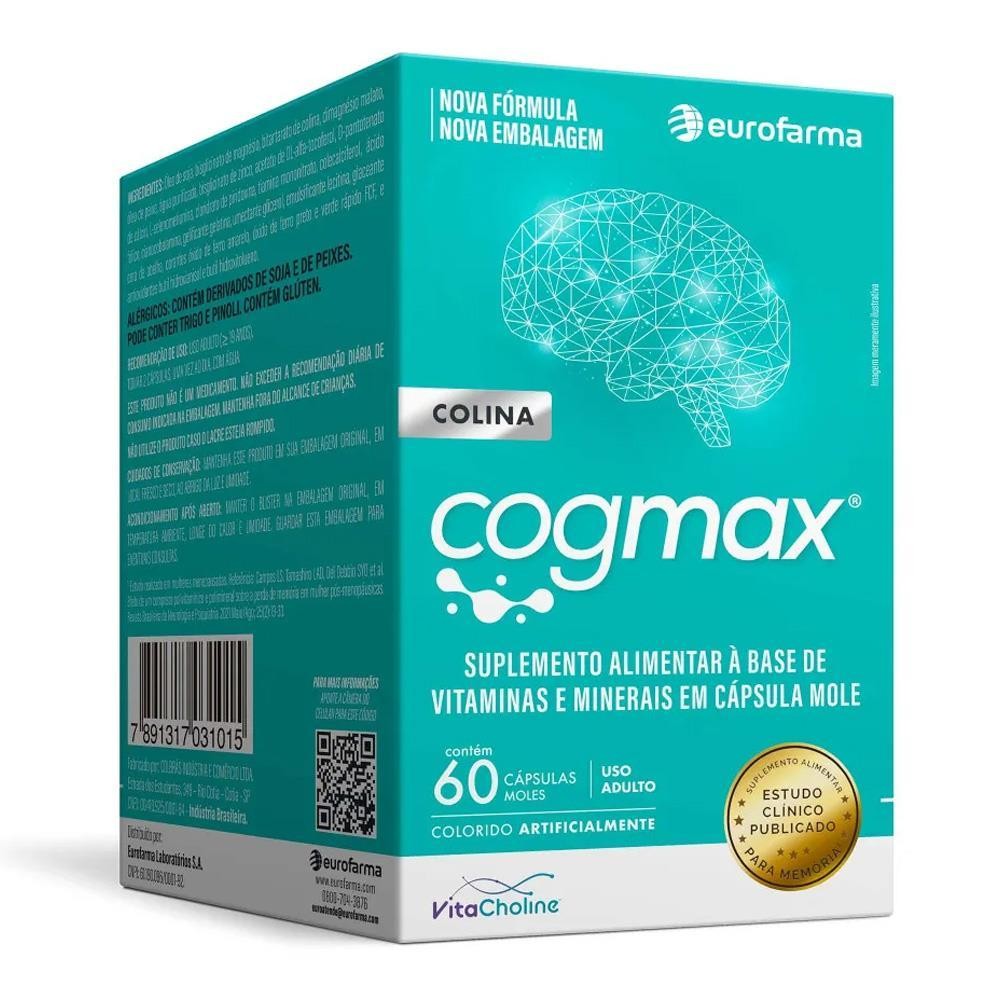 COGMAX COM 60 CÁPSULAS em Oferta na Shopee