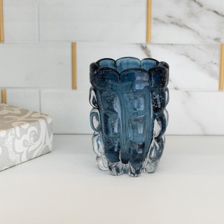 Vaso Lyor Italy de Vidro Azul 12cm x 17cm em Oferta na Shopee