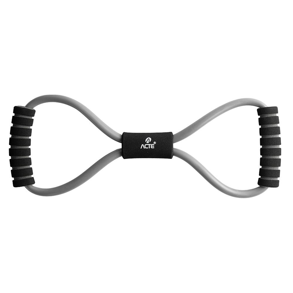 Extensor Bíceps Tríceps 46cm Látex Espuma T29 Cinza Acte em Oferta na Shopee