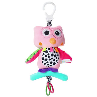 Pelúcia Infantil Coruja Musical Brinquedo Mordedor Chocalho Com Alça Castela em Oferta na Shopee