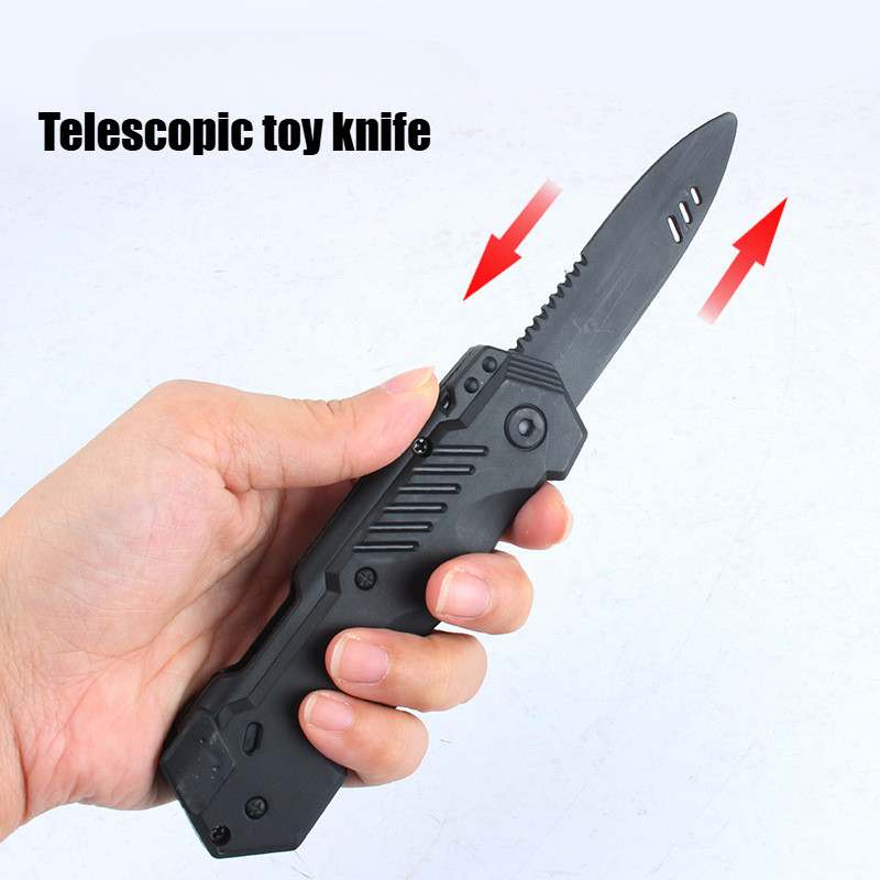 Faca De Brinquedo Engraçada , Adereço De Plástico , Telescópica , Dia Da Mentira De Primavera , Brinquedos Infantis Para