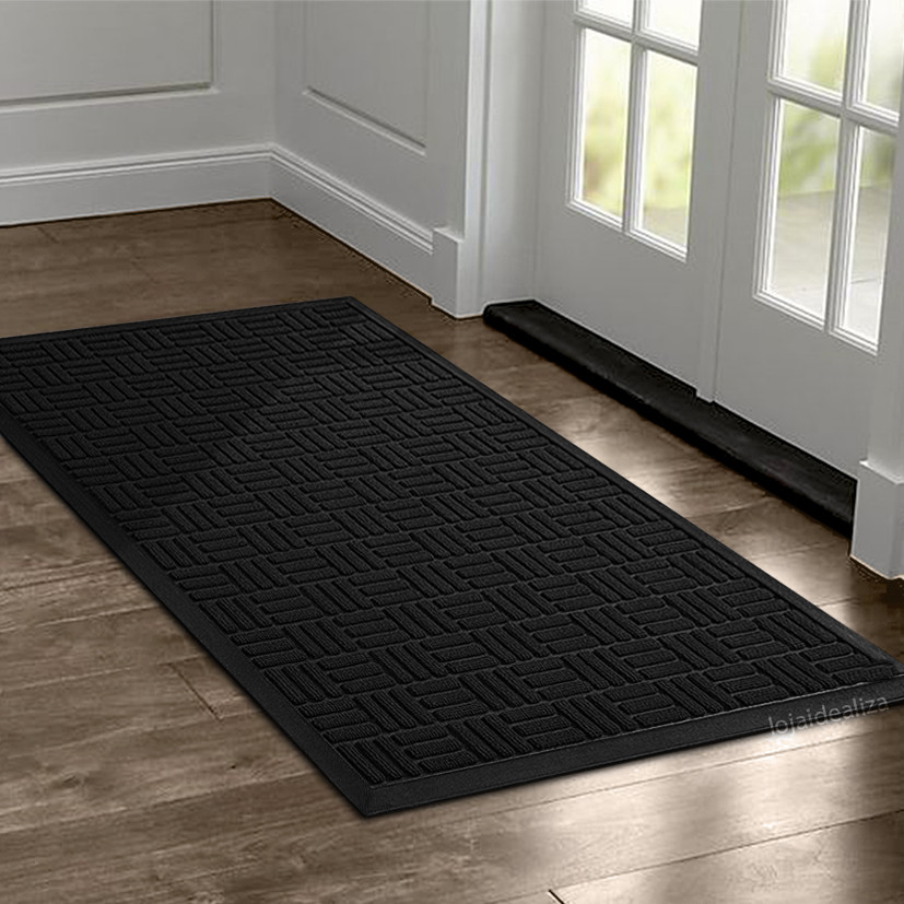 1 Tapete Porta Capacho Naska Antiderrapante Grande Pt 60x90 em Oferta na Shopee