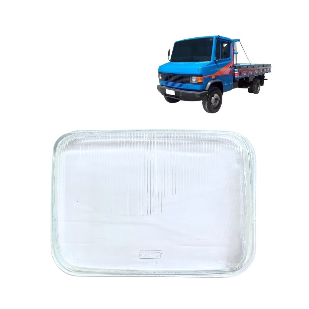 Lente De Farol Para Mercedes Benz 709 710 1214 1414 1714 1985 a 1995 Lado Esquerdo em Oferta na Shopee