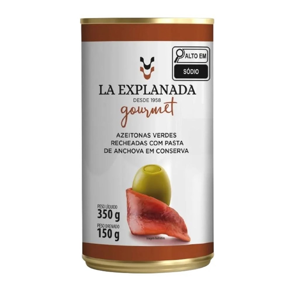Azeitona Recheada com Anchova La Explanada 150g