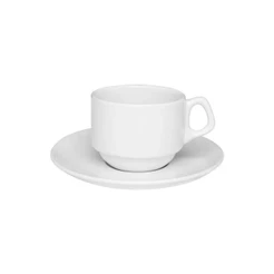 Xícara de Chá e Pires Empilha 200ml Hotel Restaurante Oxford