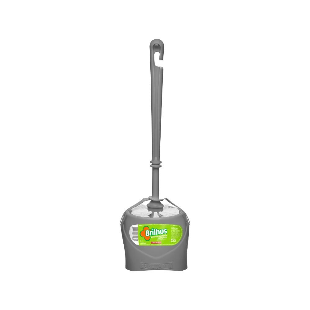 Escova Sanitária para Banheiro com Pote de Plástico Brilhus Bettanin - Home & Living