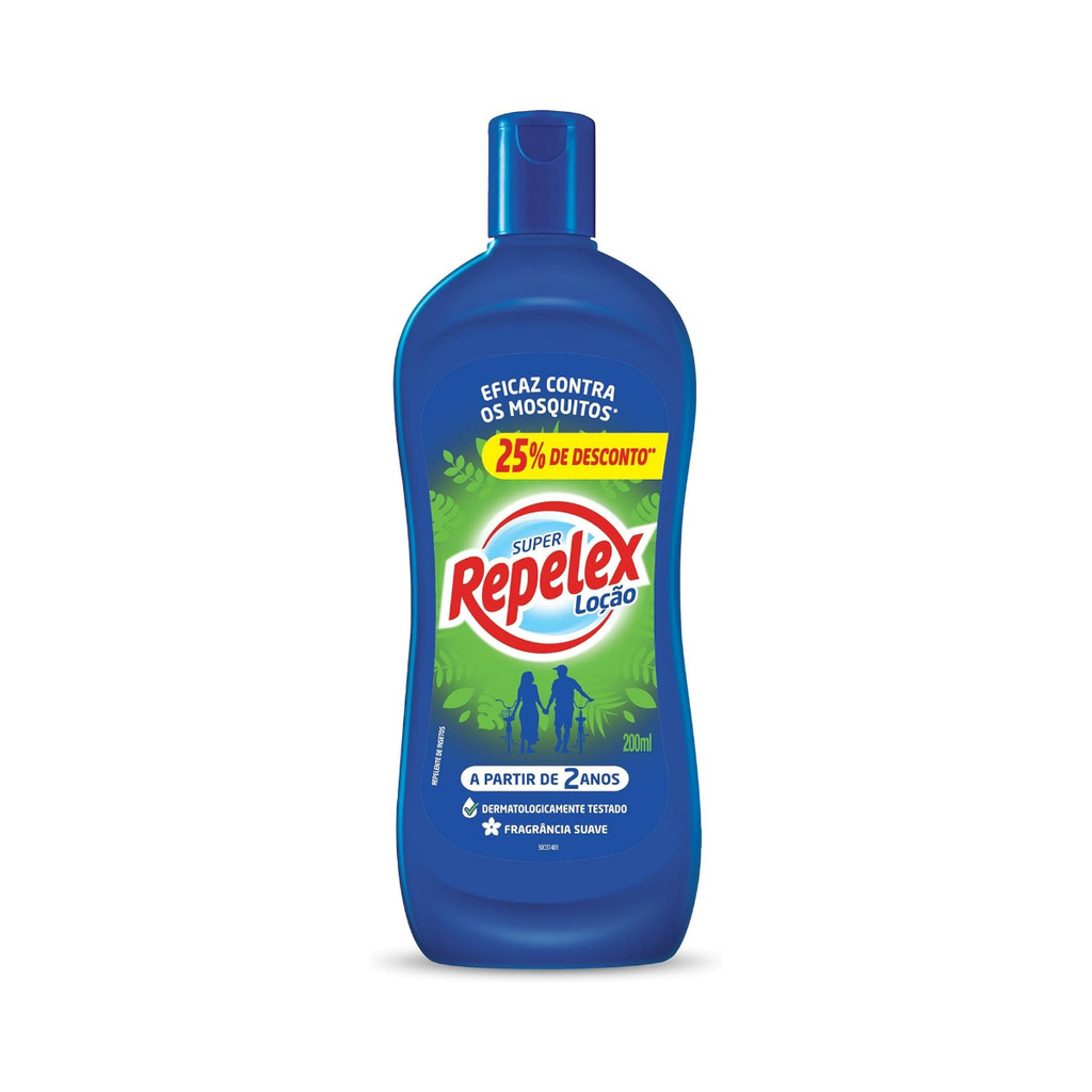 Repelente Repelex Loção 200ml com 25% de Desconto
