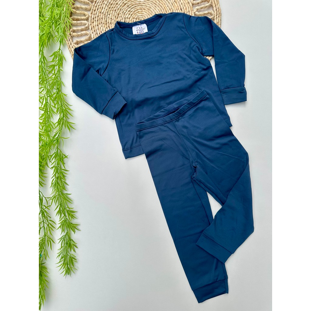 Conjunto Térmico Infantil Juvenil Calça e Blusa Unissex Peluciado Segunda Pele Pettenati Tamanho 1 ao 16