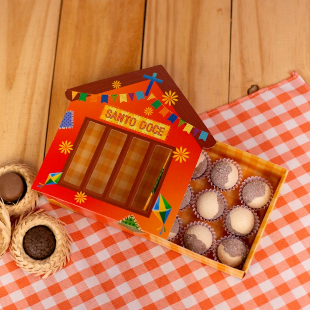 10 CAIXA GAVETA ESPECIAL COM VISOR 5523 ARRAIÁ 12X12X4 cm IDEIA FESTA JUNINA 2025 em Oferta na Shopee