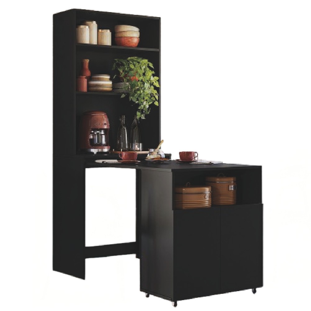 Armário de Cozinha Multifuncional com Mesa Retrátil para Café Duo Kit's Paraná - Home & Living