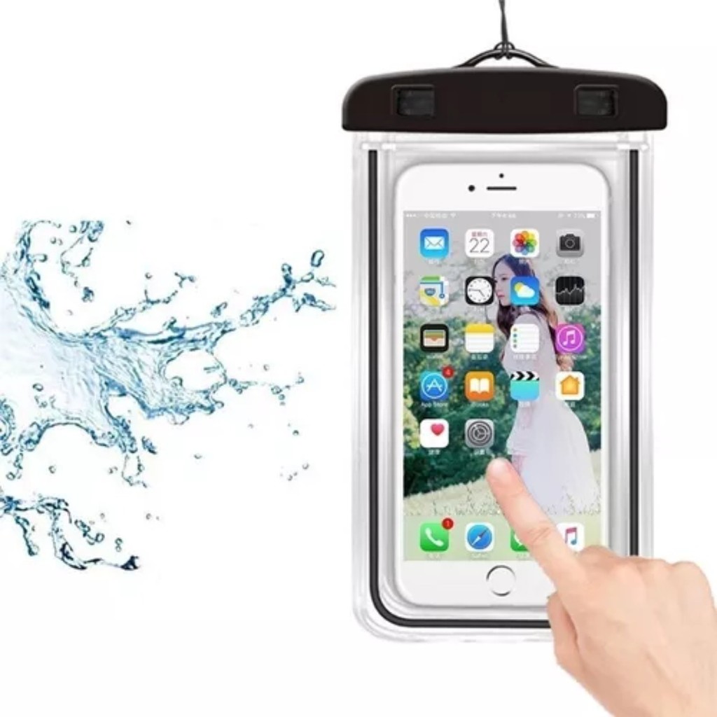 Capinha Celular Impermeável Proteção Mergulho Chuva Água - Produto Disponivel Envio Rápido em Oferta na Shopee