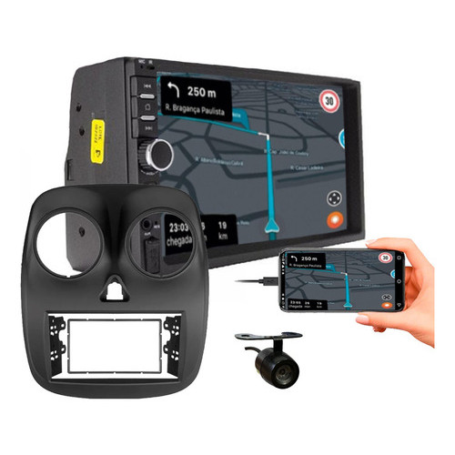 KIT CENTRAL MULTIMIDIA MP5 7 POL CÂMERA DE RÉ PALIO ATTRACTIVE 2012 A 2017 - Spare Parts and Accessories for Vehicles