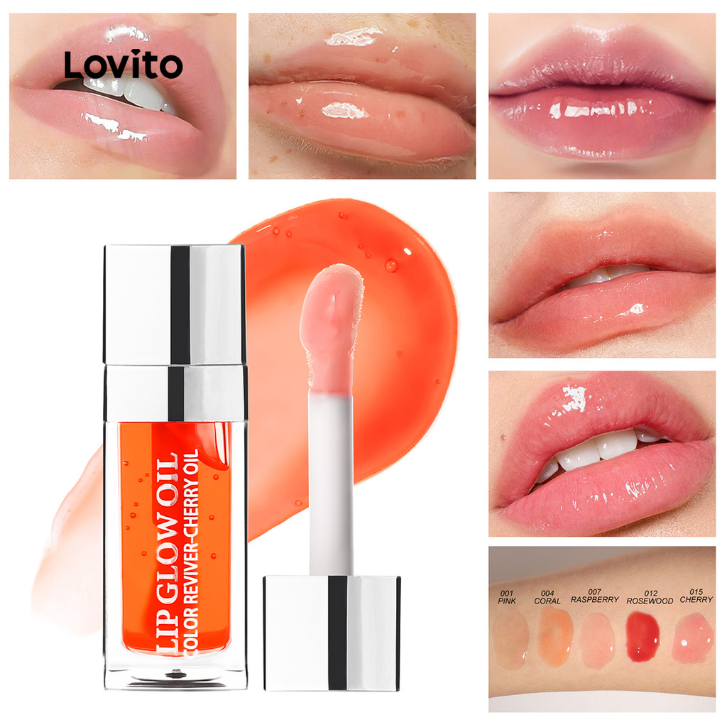 Lovito Casual Simples Hidratante Transparente Lip Gloss Lip Care Para Mulheres LCS09005 - Beauty