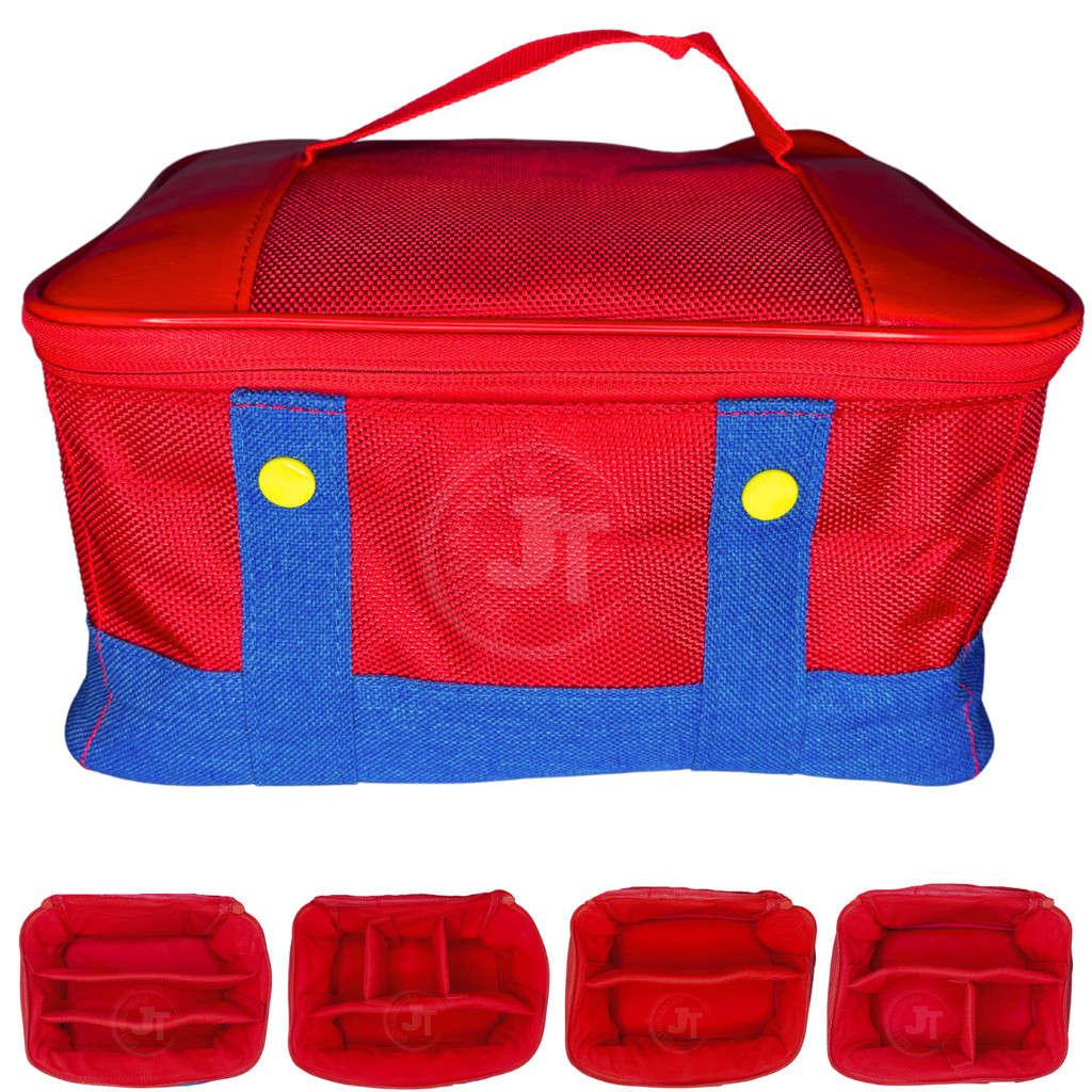 Maleta Transporte P/ Switch Oled Divisórias Ajustáveis Bolsa Video Game Nintendo Estojo Viagem Case