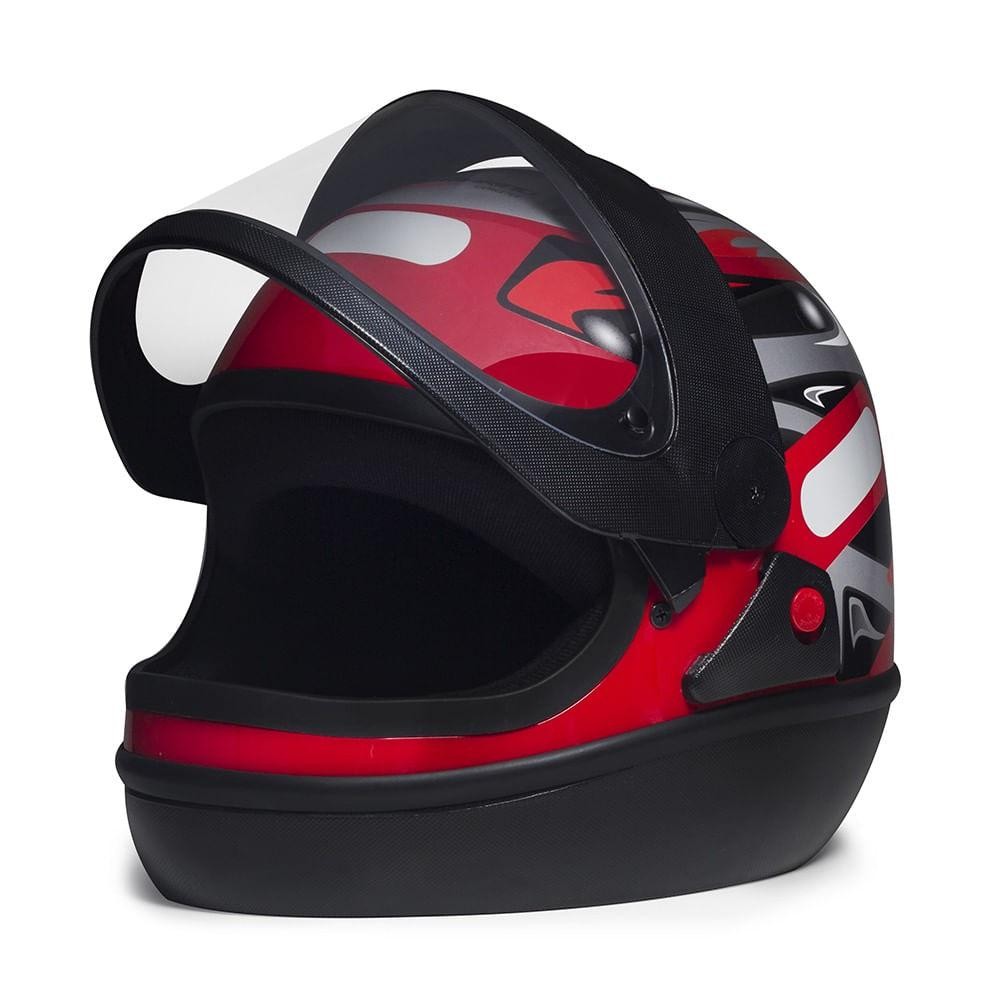Capacete Taurus Grafic Vermelho tamanho 62