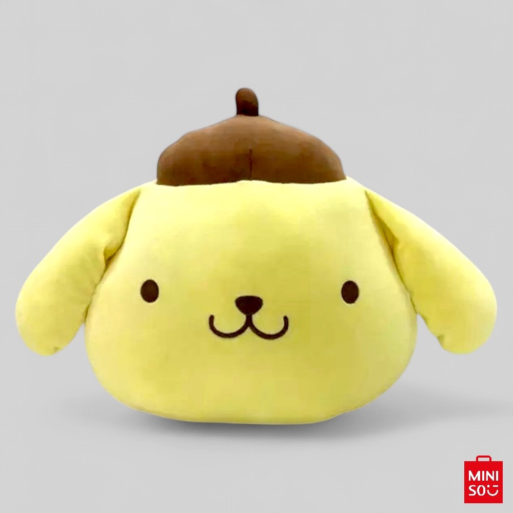 Almofada Pompompurin Sanrio 40cm Miniso – Pelúcia Ultramacia e Decorativa para Quarto e Presente em Oferta na Shopee
