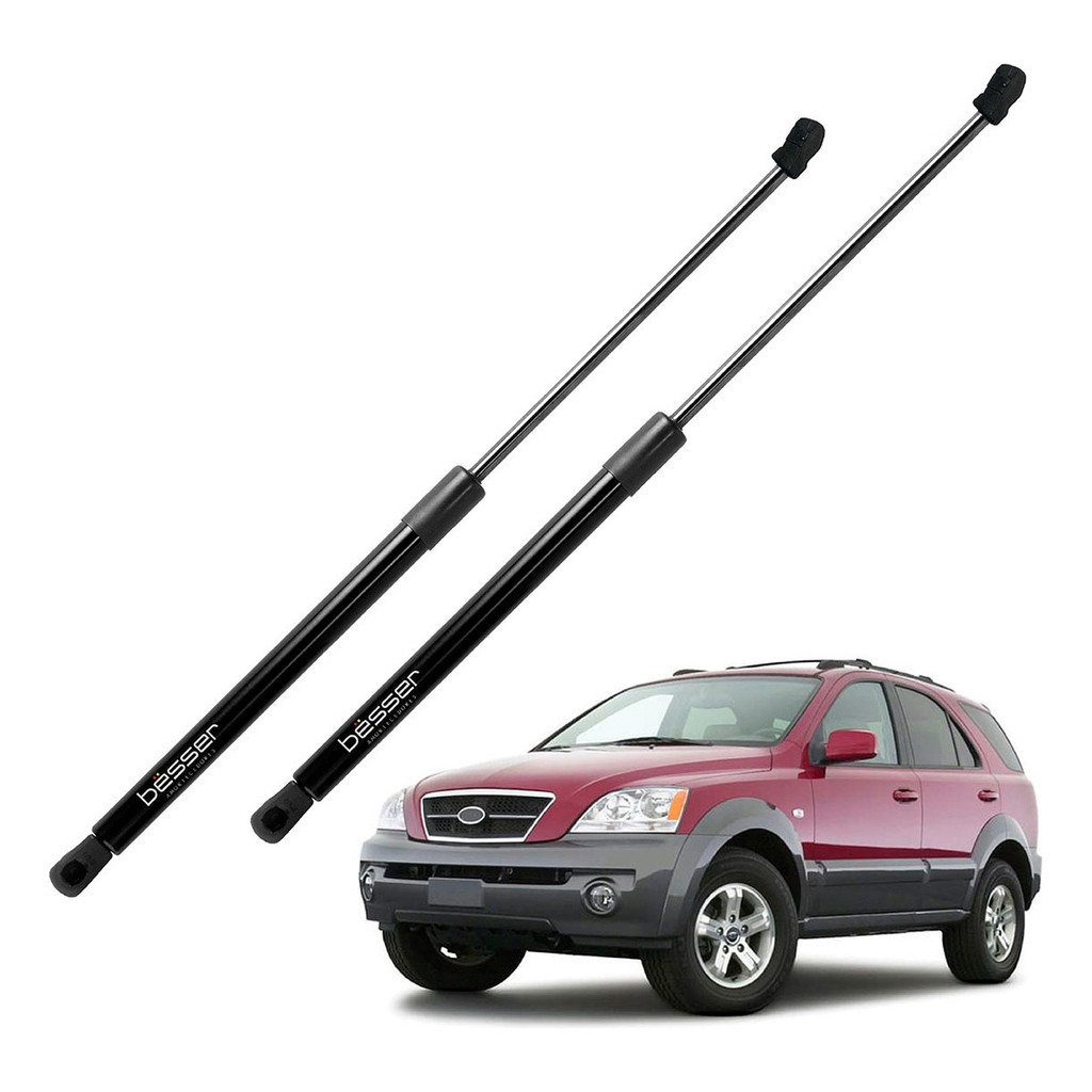 Par Amortecedor Capô Kia Sorento 2003 à 2009 Kit Pistão à Gás Capo Kia Sorento 2003 à 2009