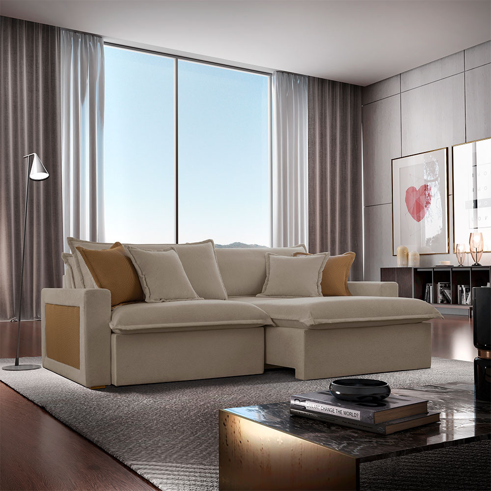 Sofá Dallas Veludo Dois Módulos de 80cm B15 Meu Sofá Online