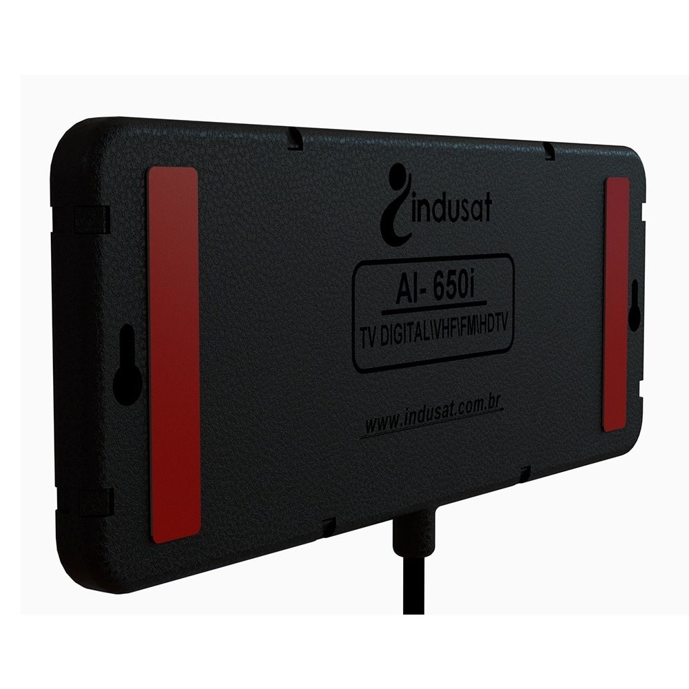 Antena Digital Indusat Interna Slim Ai650 com Cabo 1,5m em Oferta na Shopee
