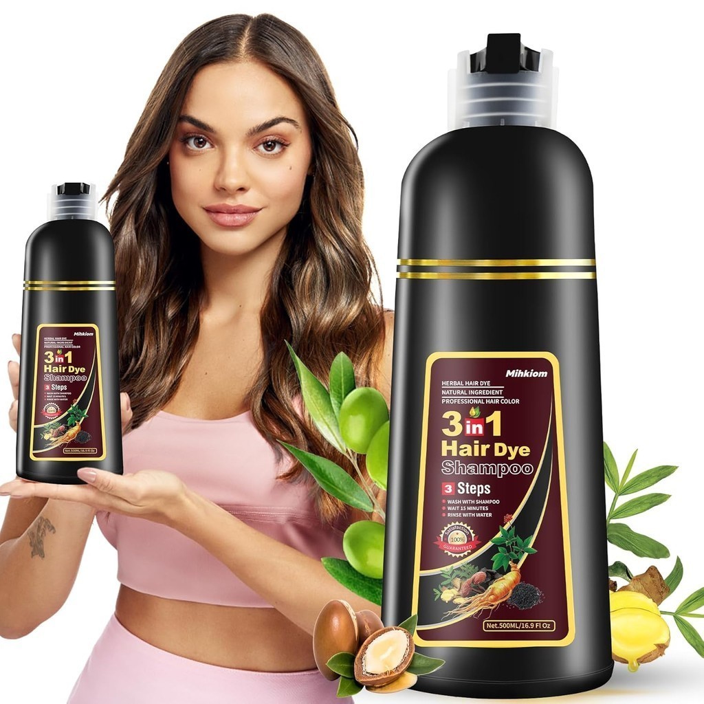 shampoo 3 Em 1 Para Cabelos Castanhos Homens E Mulheres , Preto Pele Fresca em Oferta na Shopee