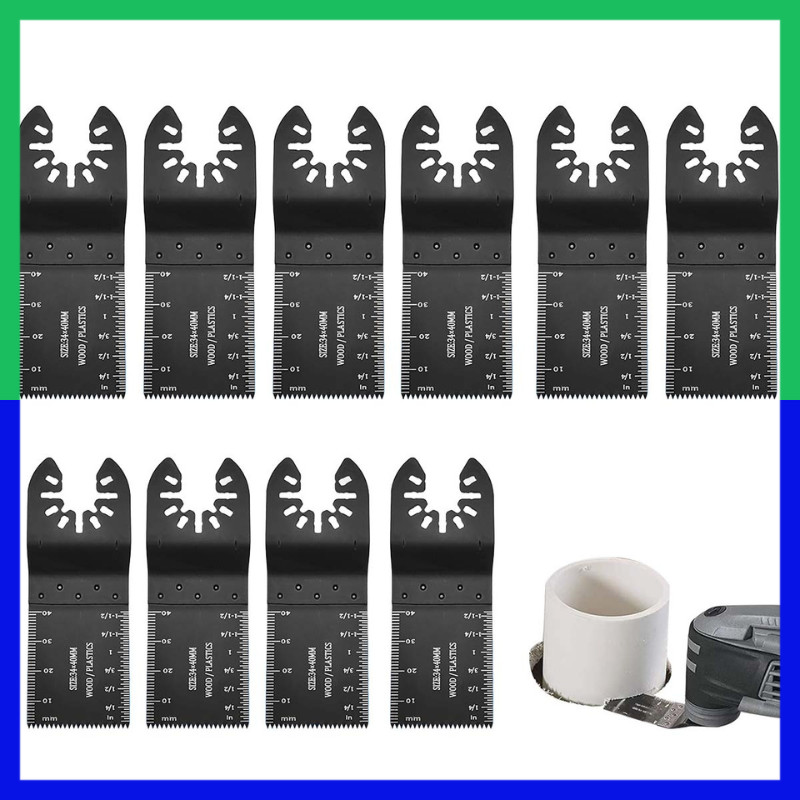 10 peças de lâminas multiferramentas oscilantes borda de arco extralonga corte limpo para madeira e plástico,34 x90 mm em Oferta na Shopee