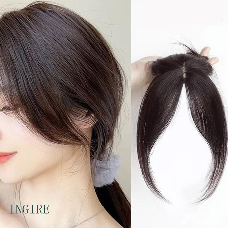 ING Natural Franja Toppers Postiços Para Cobrir Perda Branca Cabelo Substituição Peruca Preta em Oferta na Shopee