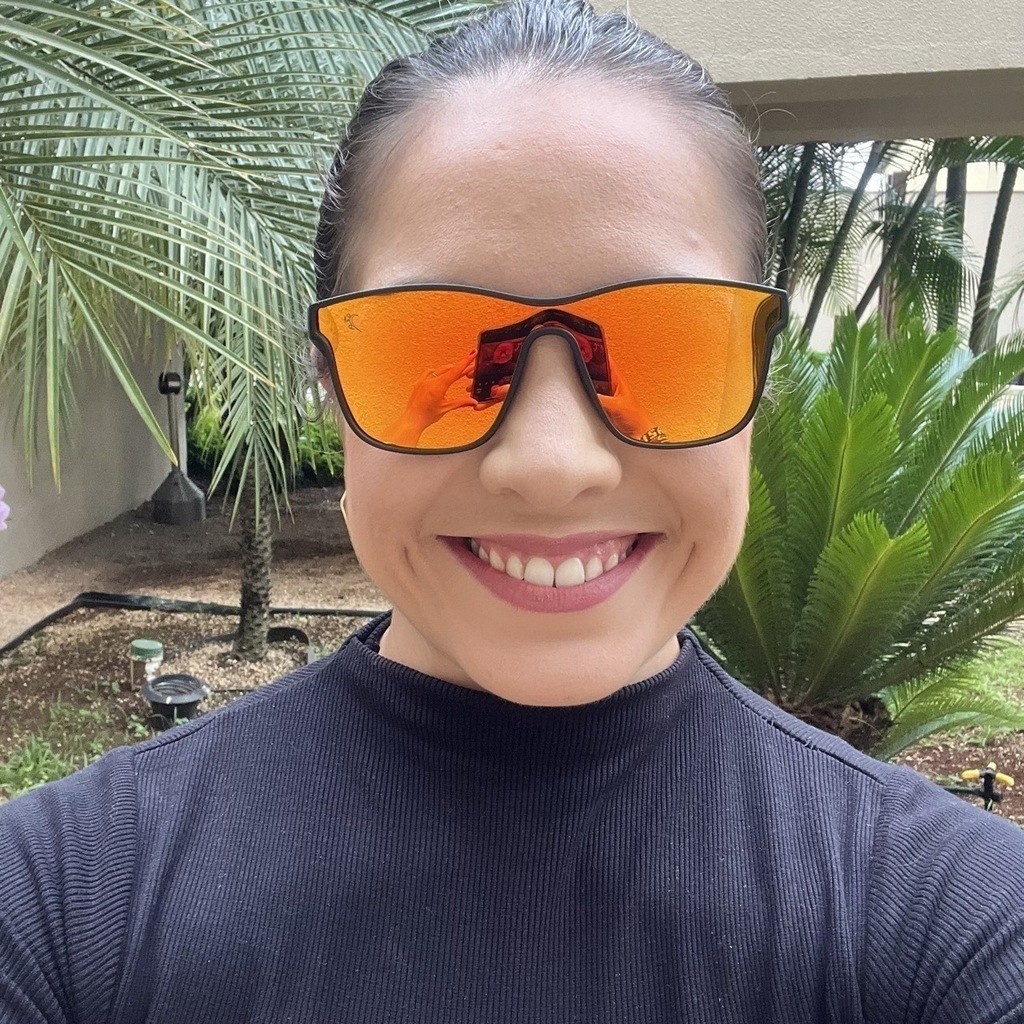 Óculos Esportivo San Martín Ultra Preto com Laranja