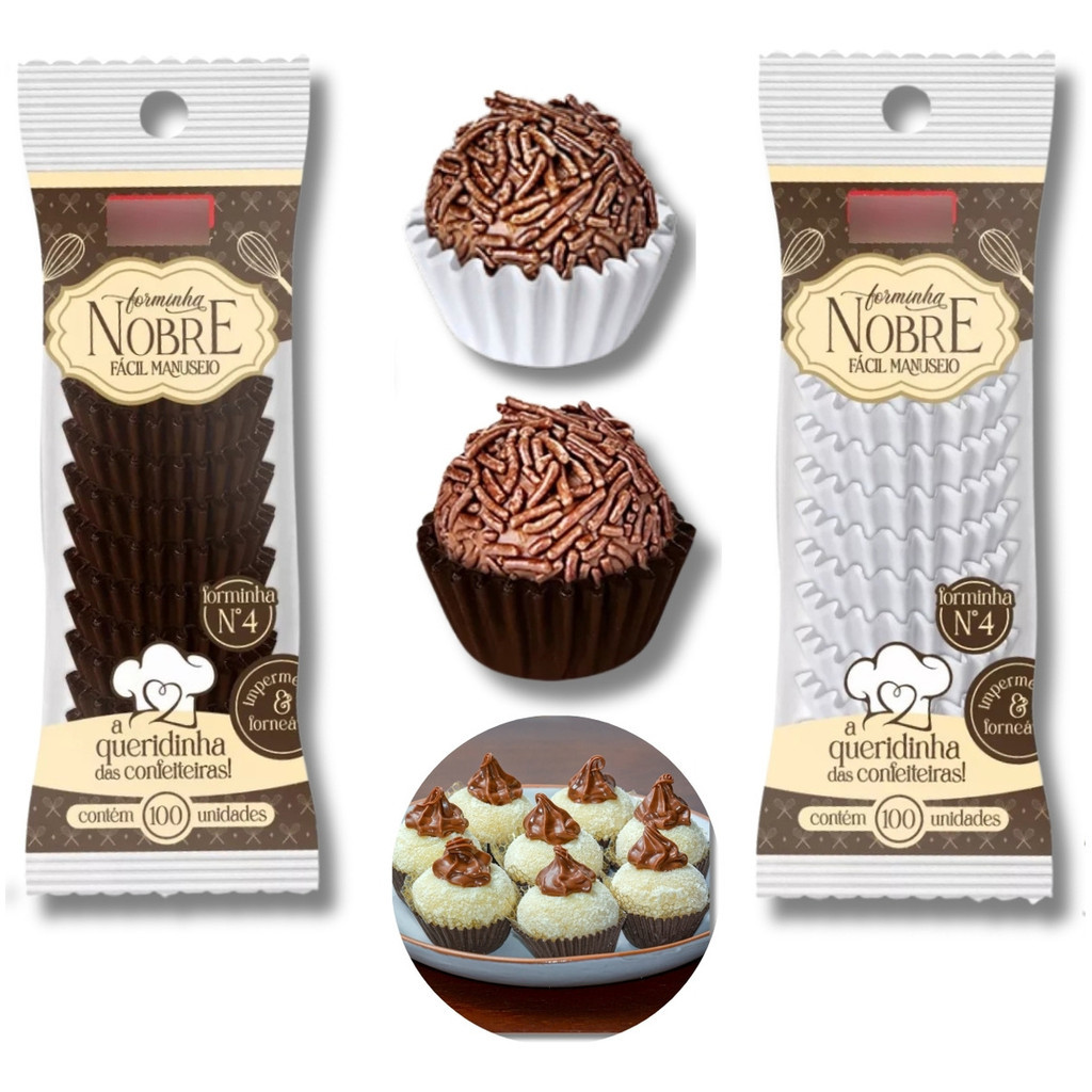 1000~4000 Forminha Nobre No4 Marrom Branca Fácil Manuseio em Oferta na Shopee