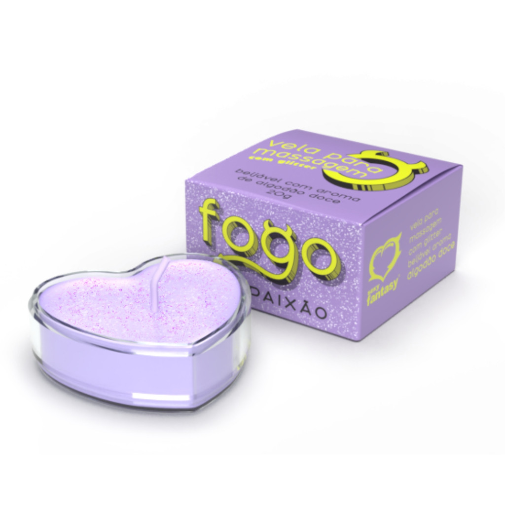 Vela Para Massagem Aroma Algodão Doce Não Queima A Pele 20g